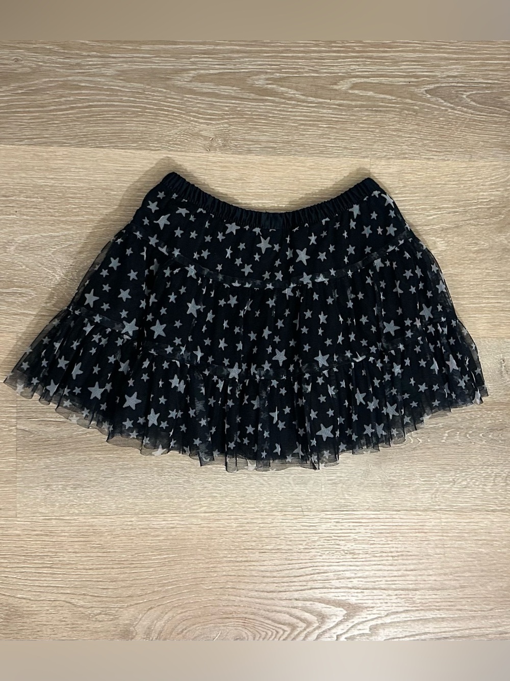 Carter's Black Star Print Tulle Skirt